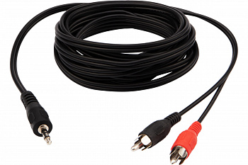Шнур Стерео 3,5мм - 2 RCA, 3м REXANT