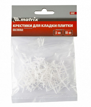 Крестики, 1,0 мм, для кладки плитки, 100 шт.// Matrix