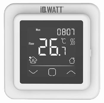 Терморегулятор (Термостат) с сенсорным дисплеем IQ THERMOSTAT SMART HEAT (белый)