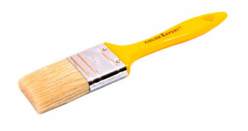 COLOR EXPERT 81344099/81344002 кисть д/лаков и эмалей,смеш щет, желтая пласт. ручка (40мм х 13мм)