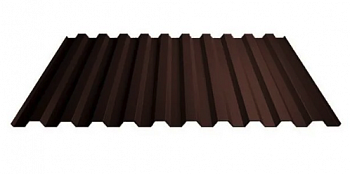 Профнастил С-21 RAL 8017 (коричневый) 0.35*1.05*2м