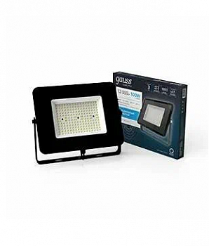 Прожектор Gauss Qplus 100W 12000lm 6500K 175-265V IP65 черный LED 1/4