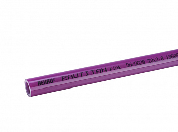 Труба из сшитого полиэтилена PEX-A EVOH 20х2,8 мм бухта 120м RAUTITAN pink