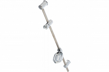 Стойка для душа с мыльницей d19мм, L=700мм нерж., ABS, хром MELODIA MKP20117BL