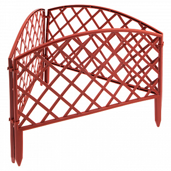 Забор декоративный "Сетка", 24х320 см, терракот, Россия// Palisad