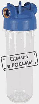 КОЛБА фильтр SLIM10 прозрачный подключение 1/2* (АБФ-10-12) АКВАБРАЙТ