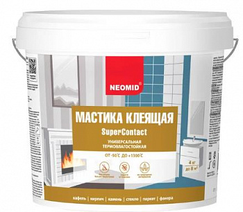 Неомид Мастика клеящая термостойкая универсальная   (4 кг.)
