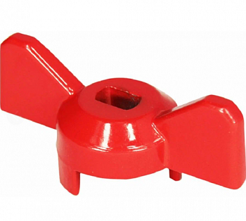Ручка-бабочка усиленная для крана КРАСНАЯ 1/2"-3/4", MP-У
