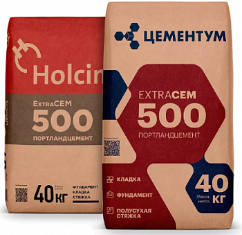 Цемент портланд "Цементум М500 ЦЕМ II/А-И 42.5 Н" 40 кг. (35шт/под)