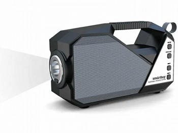 Bluetooth (5.0) колонка Smartbuy WAY, 5W, MP3, FM-радио, черная, фонарь SBS-5020