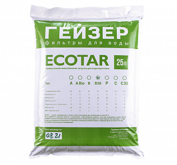 засыпка сменная ГЕЙЗЕР Экотар В30 25 л 40084