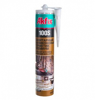 AKFIX 100S Санитарный Герметик Для Кухни и Ванной 280 мл Прозрачный
