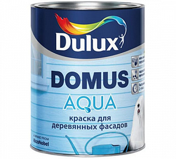 DULUX DOMUS AQUA краска для деревянных фасадов, на водной основе, п мат, беcц, Баз BC (1л)