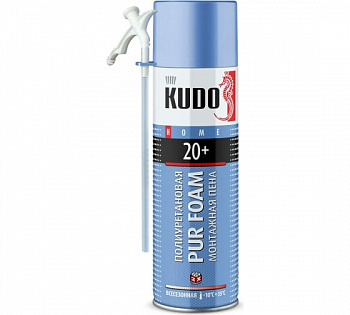 ПЕНА МОНТАЖНАЯ  "НОМЕ 20+"  650 МЛ/480 Г  ВСЕСЕЗОННАЯ (12)  "KUDO"