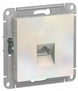 Розетка ATLASDESIGN компьютерная RJ45 механизм жемчуг