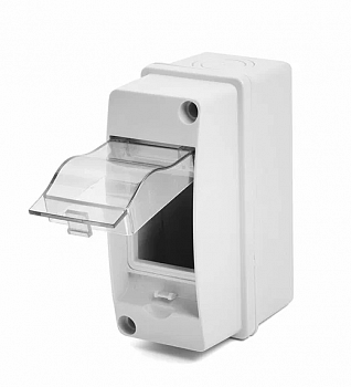Бокс настенный 2 модуля, пластик, IP65 EBX50-1/02-65