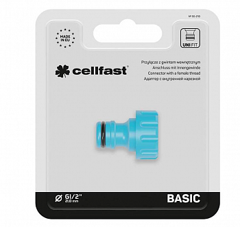 Адаптер с внутренней резьбой 1/2" BASIC (блистер)