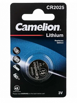 Camelion батарейка литиевая,3V,    CR2025 BL-1