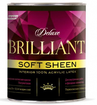 Краска интерьерная PARADE DELUXE Brilliant  soft sheen База А 0,9л Россия