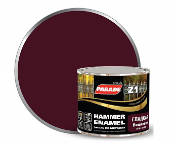 Эмаль по металлу Parade Z1 гладкая  RAL 3005 вишневый 0,45л Л-С