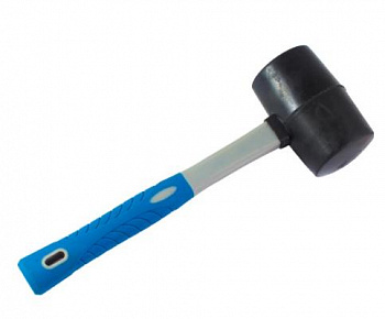 Киянка резиновая, фиберглассовая рукоятка, 230г, (шт.)
