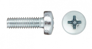 Винт DIN 7985 полусфера, шлиц Ph, цинк М4х12 уп. - 16 шт.SteelRex