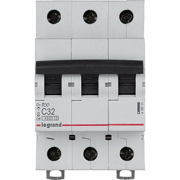 Автоматический выключатель Legrand 3Р 32A (C) 4.5kA