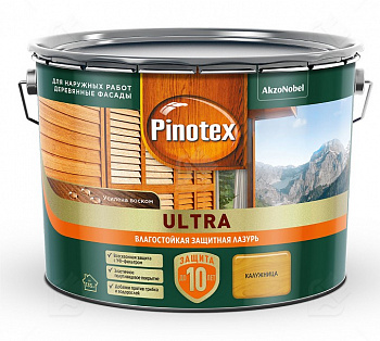 PINOTEX ULTRA NW антисептик тиксотропный, УФ защита, калужница (9л)