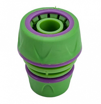 МУФТА ДЛЯ ШЛАНГОВ 1/2" - 3/4"  ПЛАСТМ. С РЕЗИН. ПОКРЫТИЕМ (20/200)  096-5708E