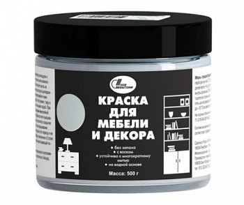 Краска для мебели и декора Новбытхим небесная 0,5кг.,