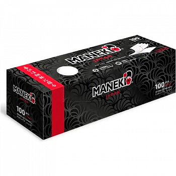 Maneki BLACK&WHITE ватные подушечки 5-сл., прямоугольн., с пресс-линией 100 шт.	