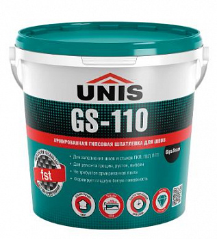 GS-110 GipsSeam шпатлевка для швов ГКЛ 5 кг Юнис