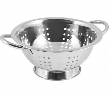 Дуршлаг нерж сталь, 24 см, с ручкой, на ножке, Vetta, 10501-24 К48 /812-015