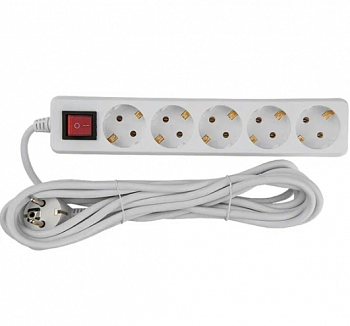 Удлинитель 3х2м без заземл. 10А IP20 Lila LEZARD 720-0302-303