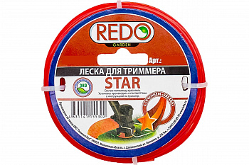 Леска для триммера REDO звезда 2,0мм*15м (20шт)