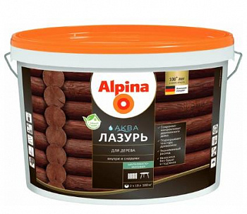 ALPINA Аква Лазурь для дерева, рябина (10л)