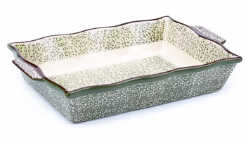 Форма для запекания керам, 25х39 см, прямоуг, Attribute, Verde, ABK103