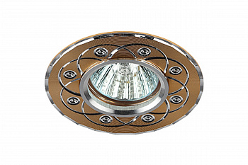 KL40 SL/GD Светильник ЭРА литой  "алюминевый " MR16,12V/220V, 50W  золото/серебро (100/2100)