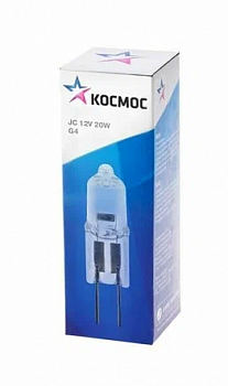 Лампа галоген 20W GU4 12V КОСМОС