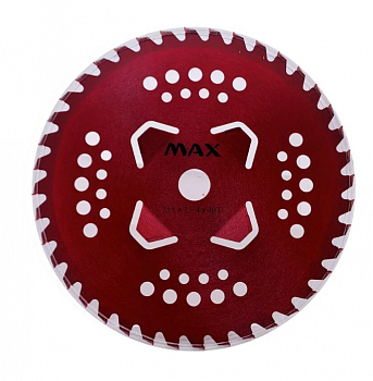 Диск  для триммера "MAX"  255*25.4*40 Зуб.  Красный победитовый  B0229D
