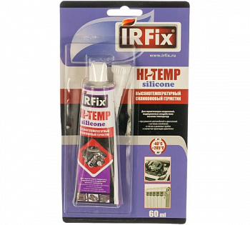 Герметик IRFix HI-TEMP силиконовый термостойкий (-40°С-+285°С) Красный 60мл (1/15шт)