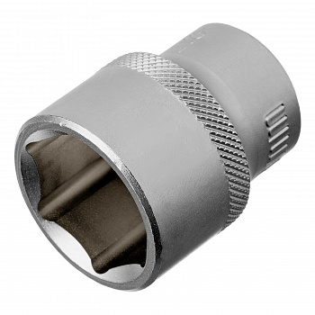 Головка торцевая, 23 мм, 6-гранная, CrV, под квадрат 1/2",// Stels