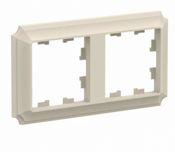 ATLASDESIGN ANTIQUE 2-постовая рамка, универсальная, БЕЖЕВЫЙ